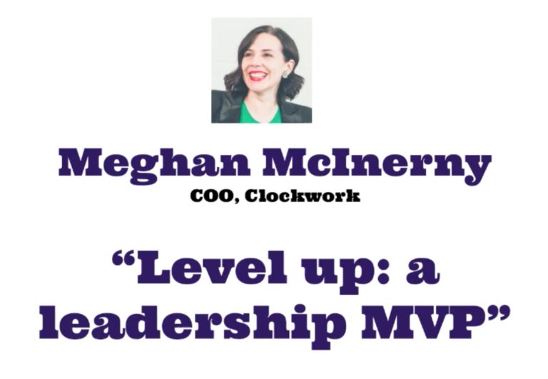 Meghan McInerny Level up; a leadership MVP