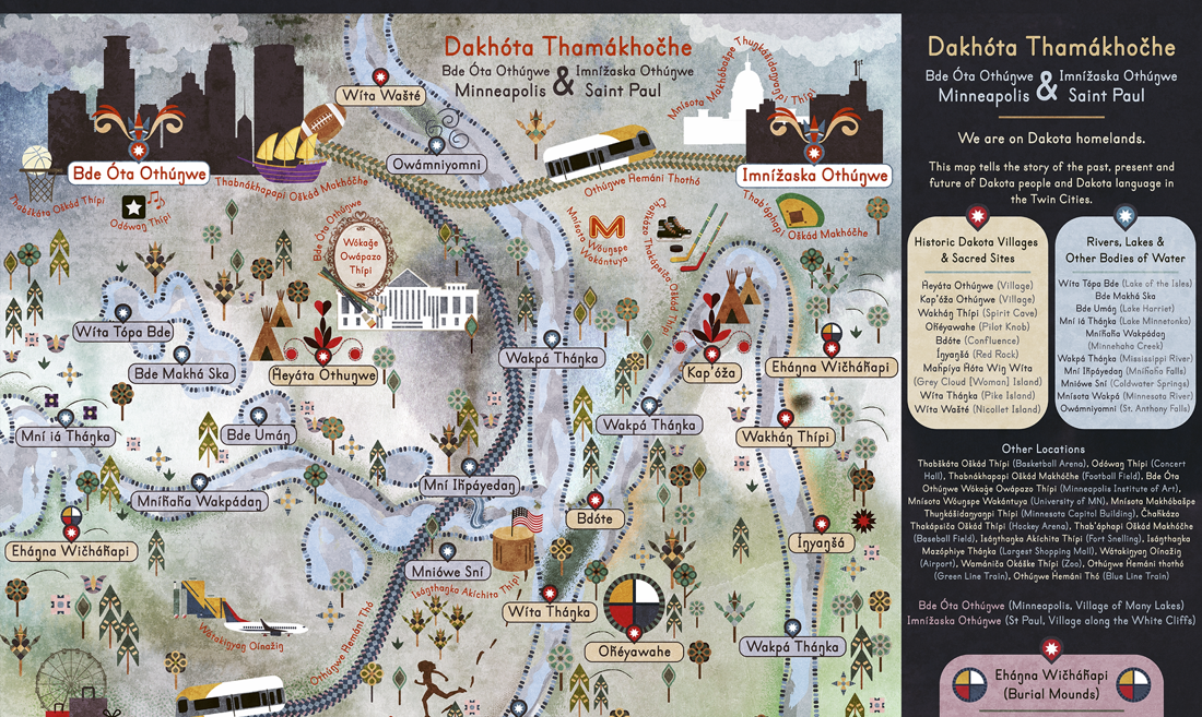 MINNESOTA RIVER VALLEY DAKOTA Map by MARLENA MYLES