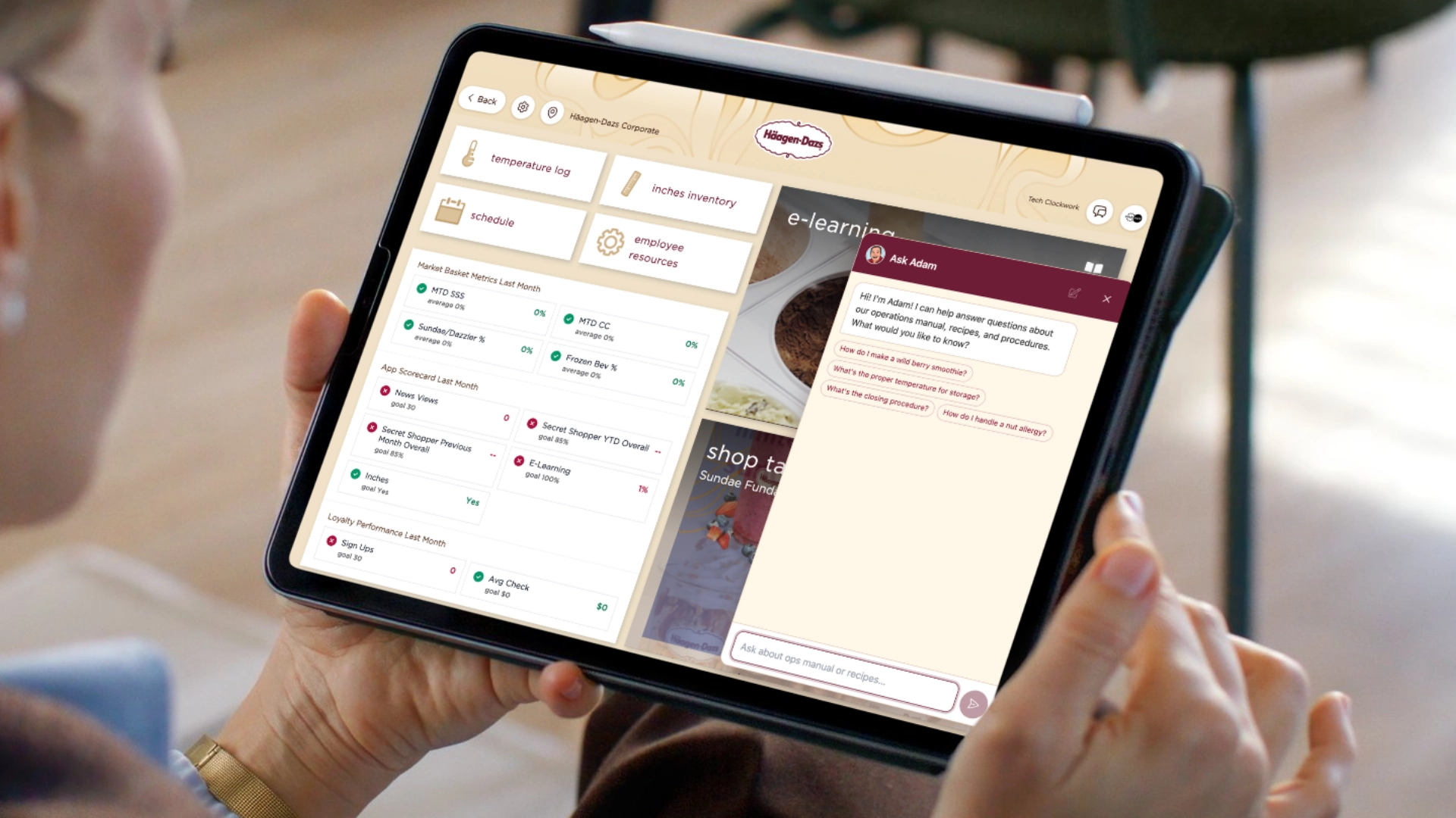 Häagen-Dazs Ask Adam AI Assistant